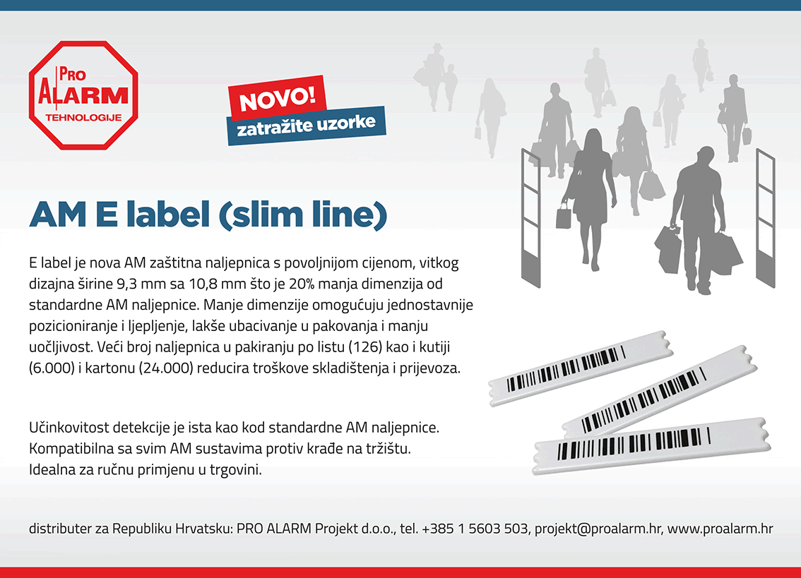 NOVO! Slim AM E label